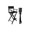 Iso Trade Smink szék szalonokhoz, favázas, maximális súly 140 kg, fekete