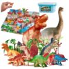 Figurák állatok dinoszauruszok + tartozékok 83 darab