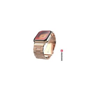 Swissten – Apple Watch fém szíj, 38-40 mm, rozéarany