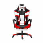 Herzberg HG-8082: Tri-Color Gaming and Irodai szék T-alakú akcentussal piros