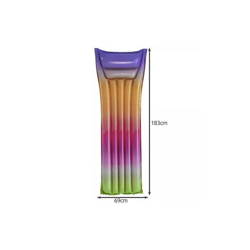 BESTWAY 44041 Felfújható strandmatrac, 183 cm x 69 cm, szivárvány színű