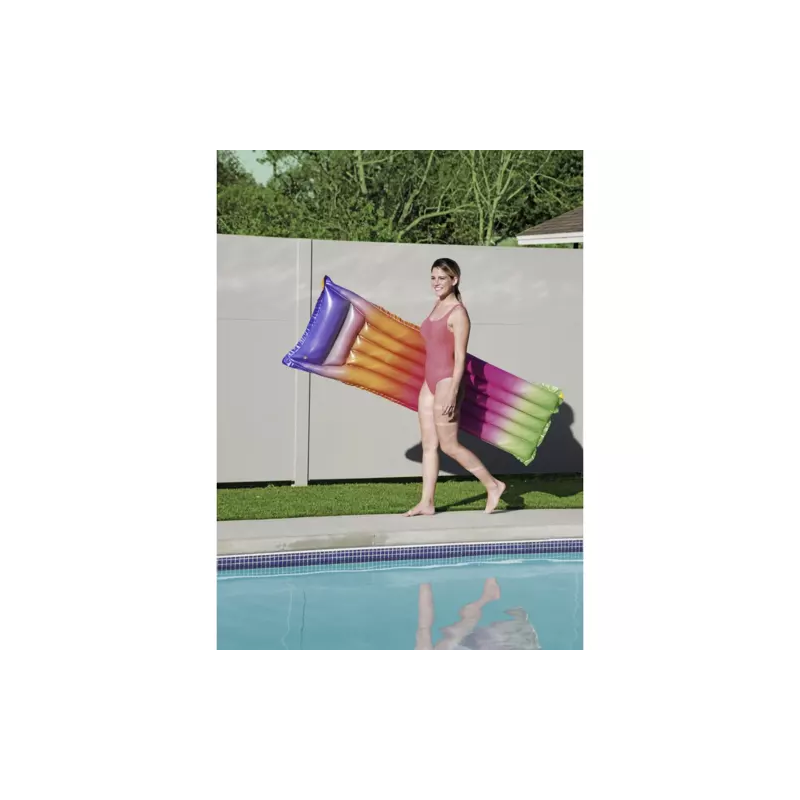 BESTWAY 44041 Felfújható strandmatrac, 183 cm x 69 cm, szivárvány színű