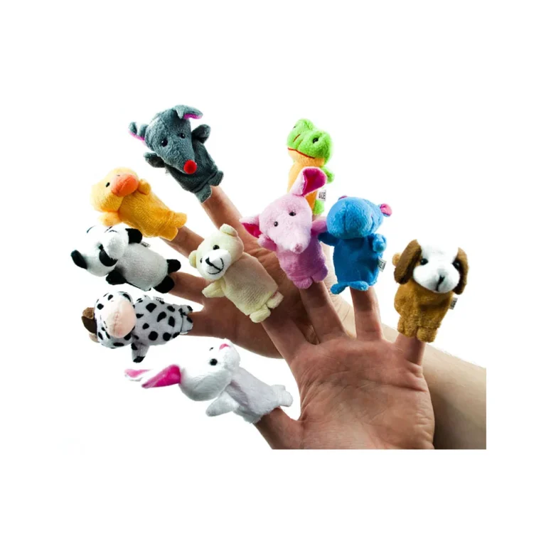10 darabos ujjbáb készlet, állatok