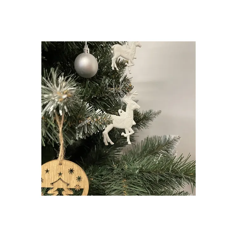 Csillámló Rénszarvas Díszek: A Tökéletes Karácsonyfai Kiegészítő 9 darabos Készletben
