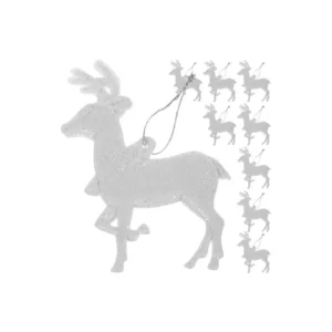 Csillámló Rénszarvas Díszek: A Tökéletes Karácsonyfai Kiegészítő 9 darabos Készletben