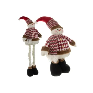 Teleszkópos Hóember Figura, Akár 105 cm Magasságban