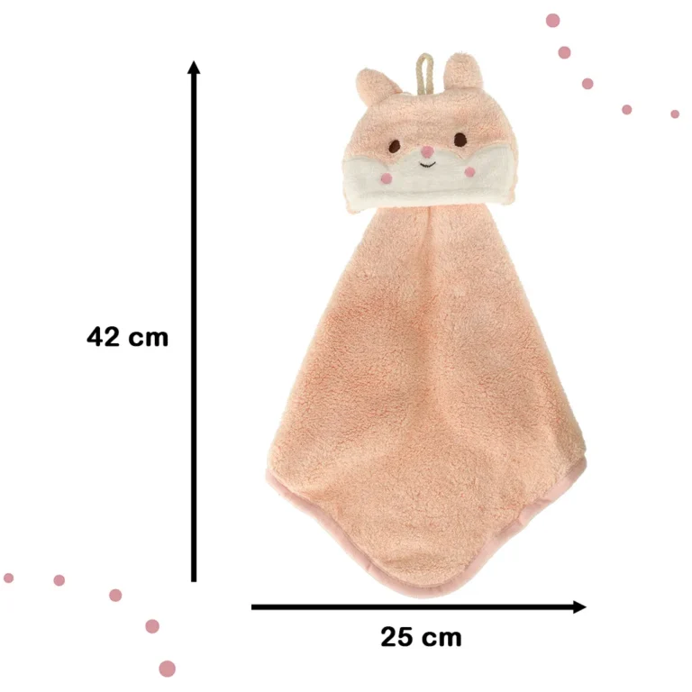 42x25cm Rózsaszín Nyuszi Gyermek Kéztörlő - A tökéletes választás kis kezeknek