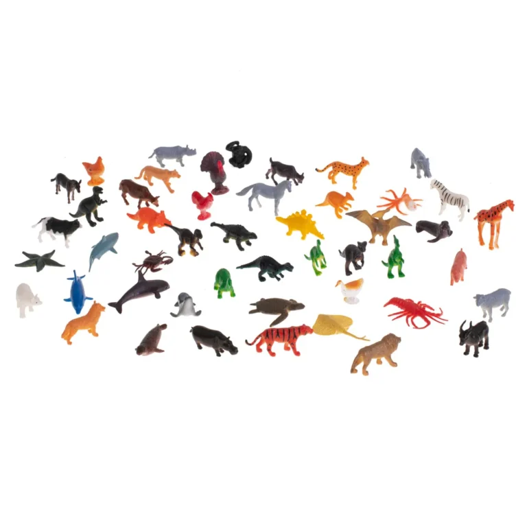 48db különböző állat, figurakészlet, mix