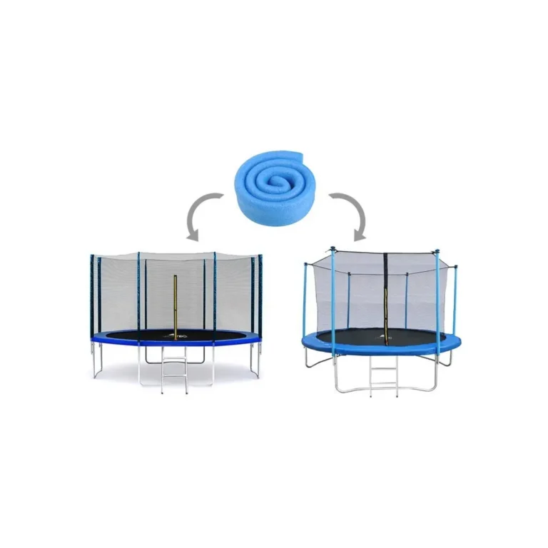 Trambulin tartóoszlop védő habszivacs burkolat, 90 cm, kék