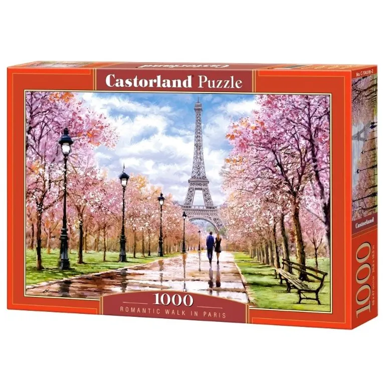 CASTORLAND 1000 Darabos Puzzle: Romantikus Séta Párizsban 68x47 cm