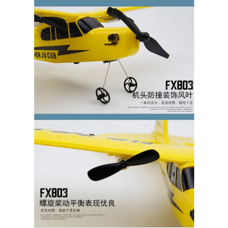 FX803 Piper RC Távirányítós Repülőgép 150mAh Akkumulátorral – Szárnyalj a Levegőben Profi Stabilitással