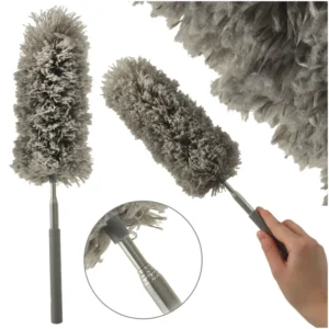 Teleszkópos Seprű Porszívó Ecset, Szürke Színben - 19 cm-től 83 cm-ig Kiterjeszthető
