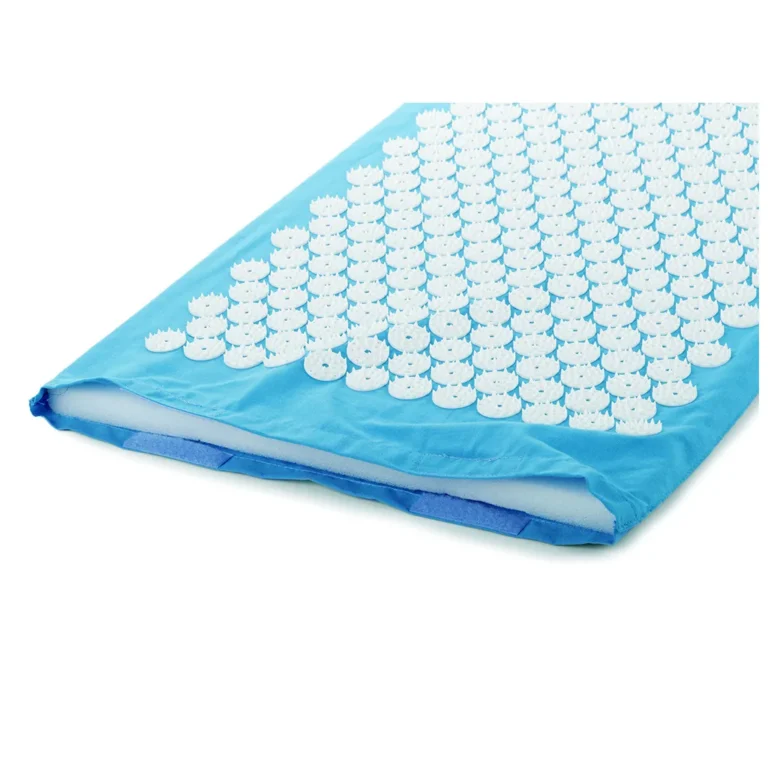 Egészségügyi akupresszúrás szőnyeg tüskékkel, 65x41x2 cm, kék