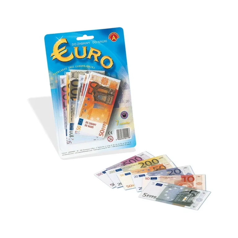 ALEXANDER Euro - Tanulópénz: Készpénz Utánzatok, 119 Bankjegy, 7 Különböző Névértékben (€5, €10, €20, €50, €100, €200, €500)