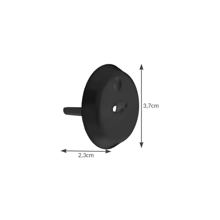 Ruhhy Konnektorvédő nyitó kulccsal, 15+3db,  3,7 x 2,3 cm, fekete