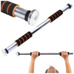 Állítható acél húzódzkodó rúd, max 100 kg, 61.5cm – 102cm, narancssárga