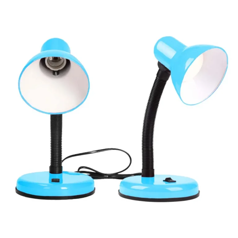 Flexibilis asztali lámpa E27, kék, 20 cm