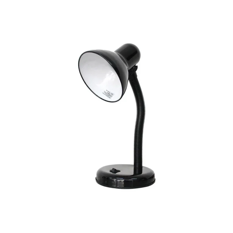 Flexibilis asztali lámpa E27, fekete, 20 cm
