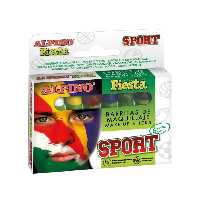 ALPINO arcfestő készlet sportrajongók számára, 6 színben