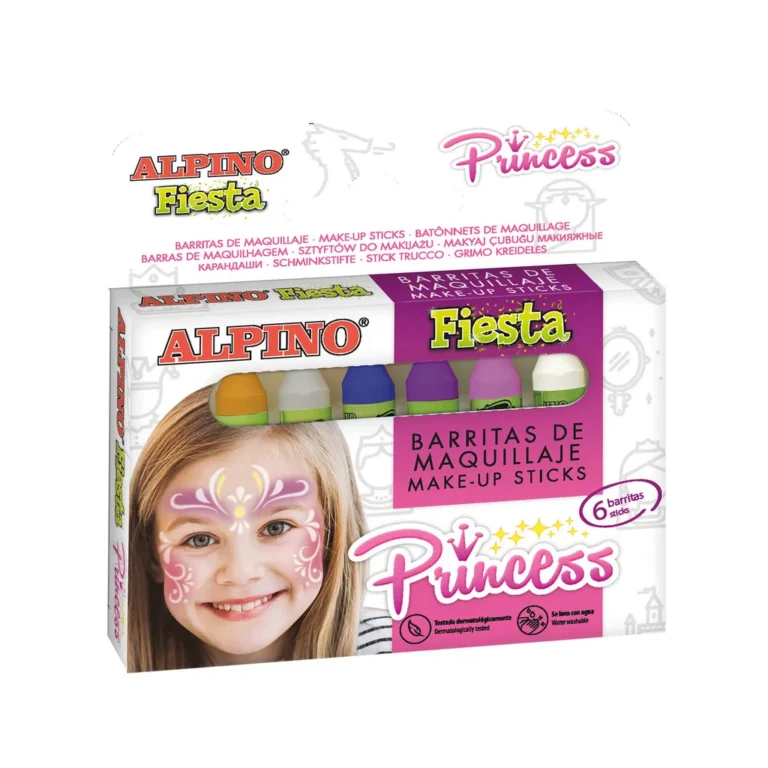 ALPINO hercegnős arcfestő készlet, 6 szín