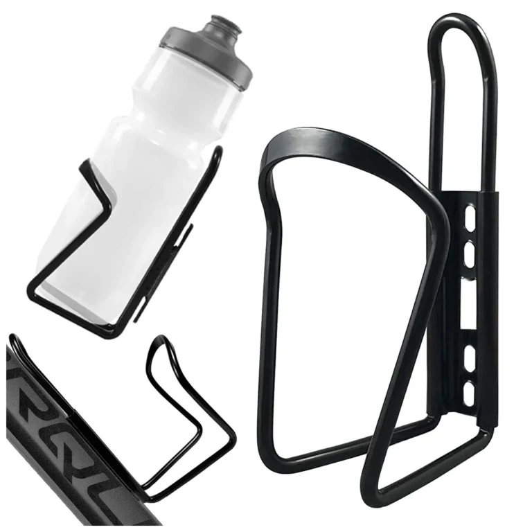 Alumínium kerékpáros palacktartó, univerzális, fekete/ezüst színben