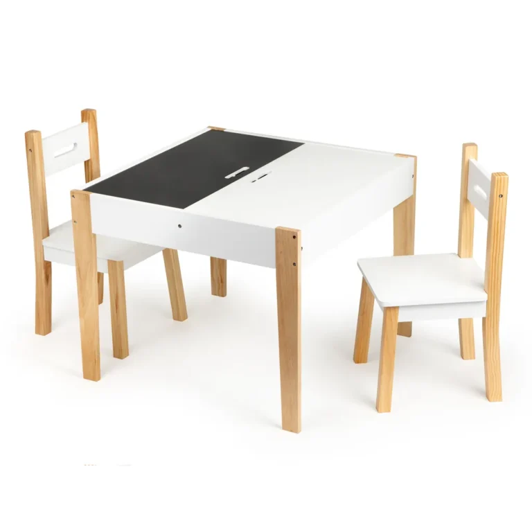 Asztal két székkel gyerekbútor szett ECOTOYS