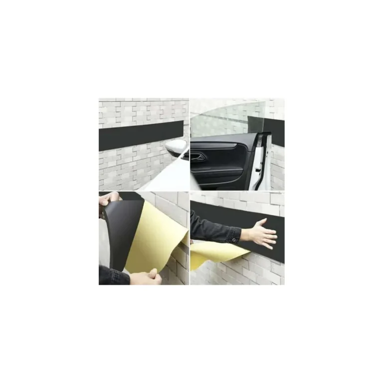 Öntapadós ajtóvédő szalag autóra, 20x200x0,4cm, fekete