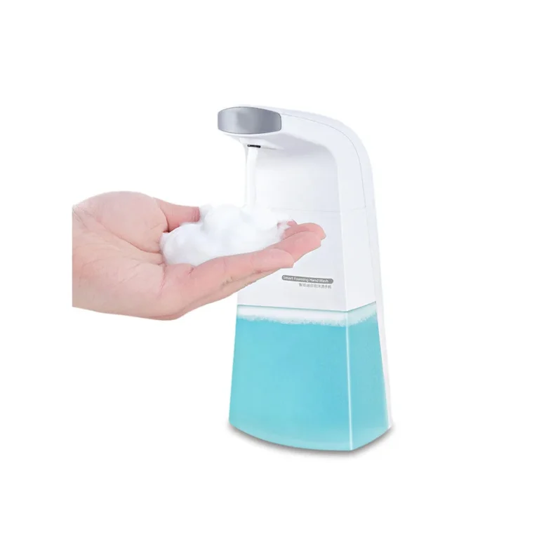Érintésmentes szappanadagoló mozgásérzékelővel, 300 ml, 20x10x6.5 cm, fehér