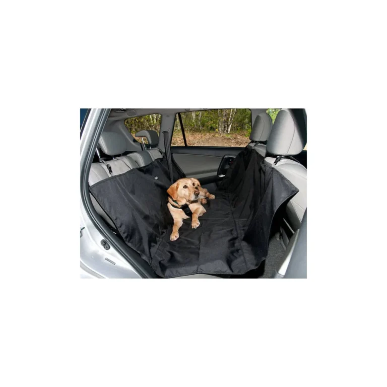 Autósülés védőszőnyeg kutyák számára, vízálló, 144cm x 144cm, fekete