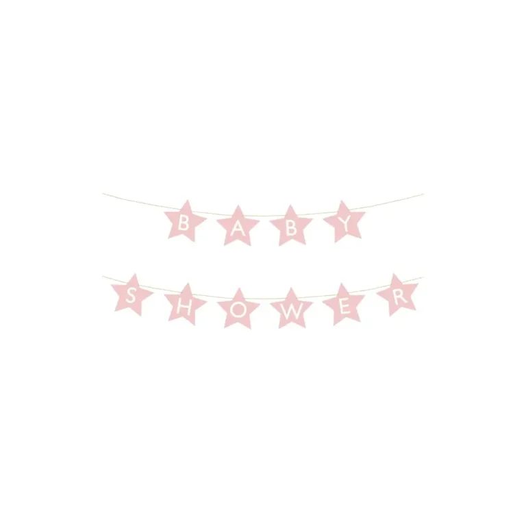 Babaköszöntő füzér, rózsaszín 290x16,5 cm