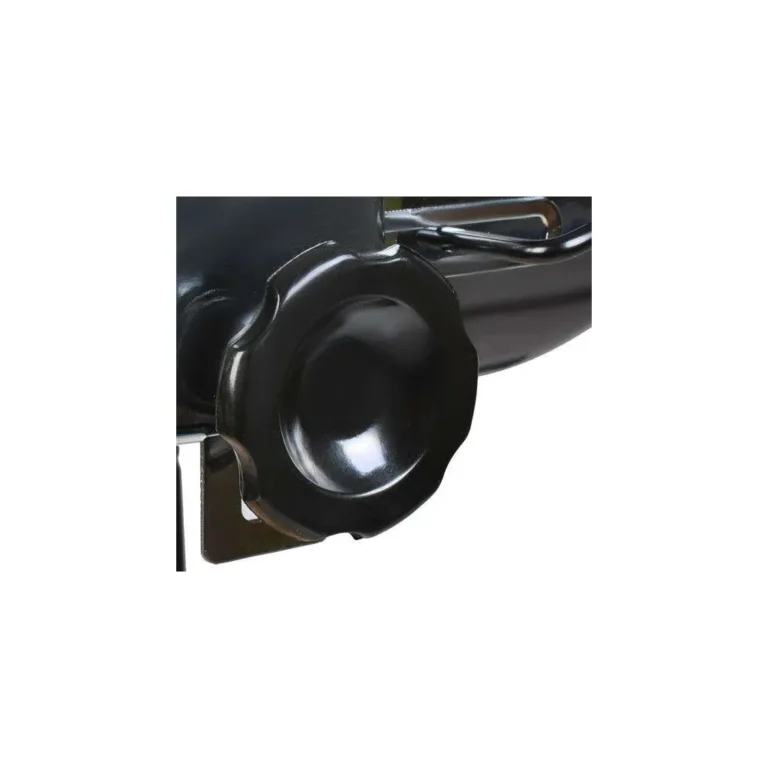 XL BBQ Faszenes grill fedéllel, tároló polcokkal, 97,5x46,5x82 cm, fekete