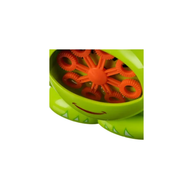 Béka formájú buborékfújó, zöld, 11x12x9 cm