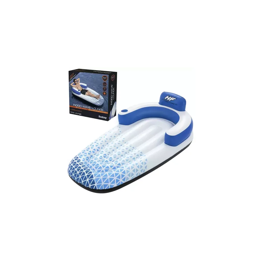 Bestway 43533 Hydro Force INDIGO WAVE Felfújható nyugágy, 191 x 107 cm, kék