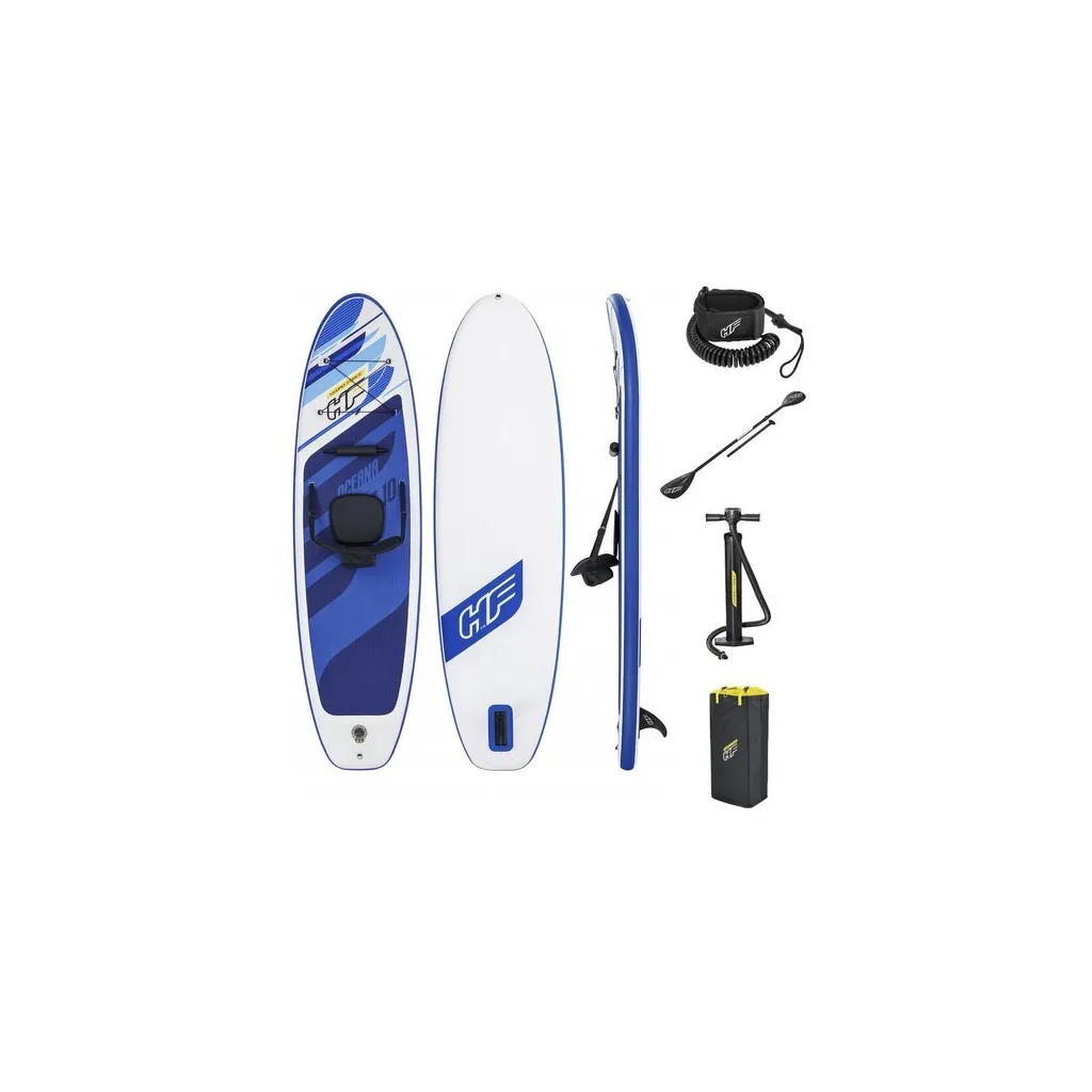 Bestway SUP 131 Hydro-Force oceana sup deszka háttámlával, kiegészítőkkel, 305x84x12cm, kék-fehér