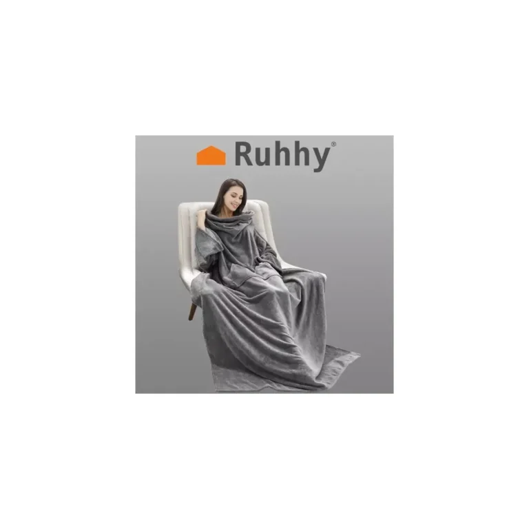 Ruhhy Oversized puha, melegítő ruha, világosszürke, 180 x 210 cm