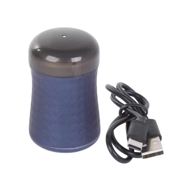 Mini borotva, USB töltés, zöld, kék, 6x4x4 cm
