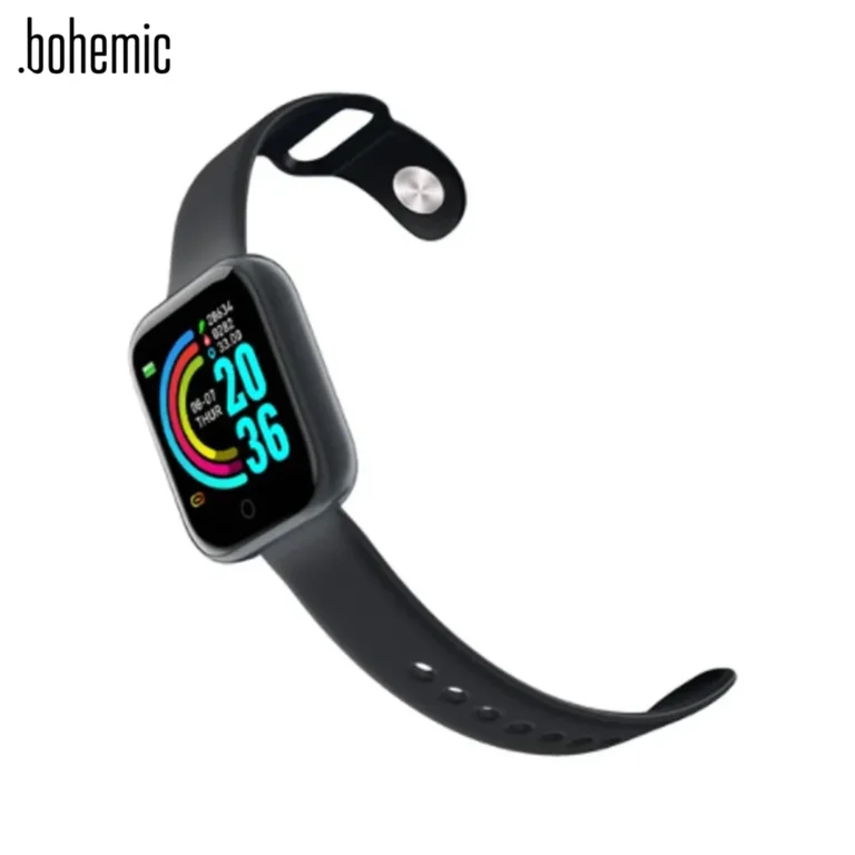 Bohemic Premium aktivitásmérő, okosóra sportoláshoz, 160 mAh, IP67, Bluetooth, 2.4 cm, fekete