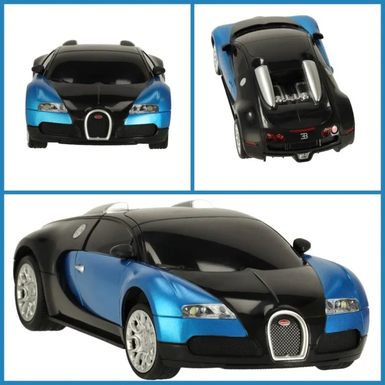 Bugatti Veyron RC távirányítós licenc autó, 1:24 kék