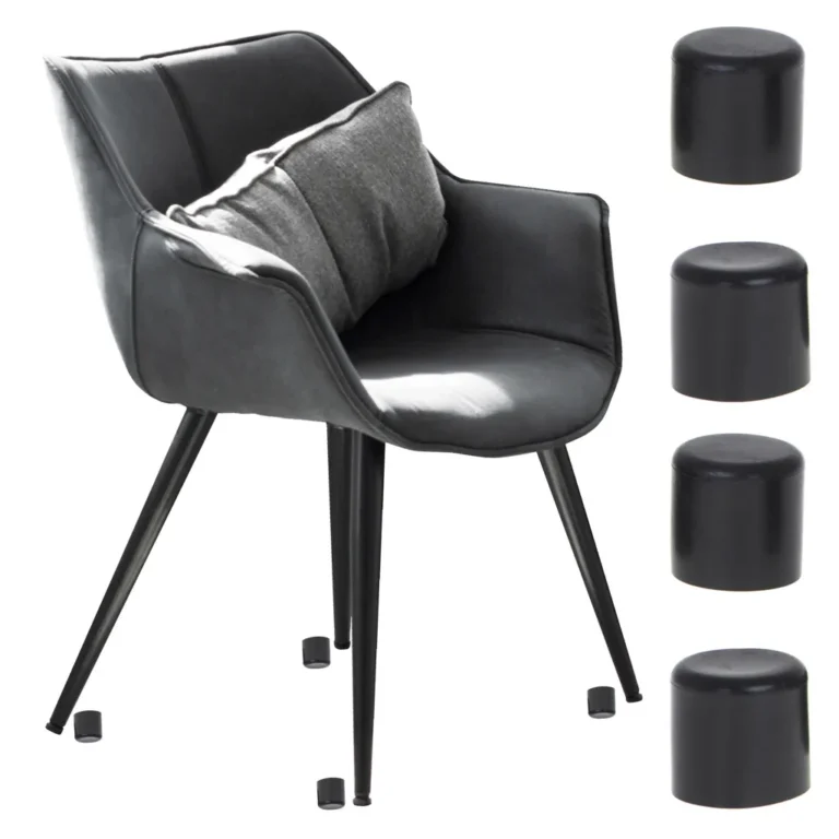 Bútor- és székláb sapka, 4 db, 18mm fekete