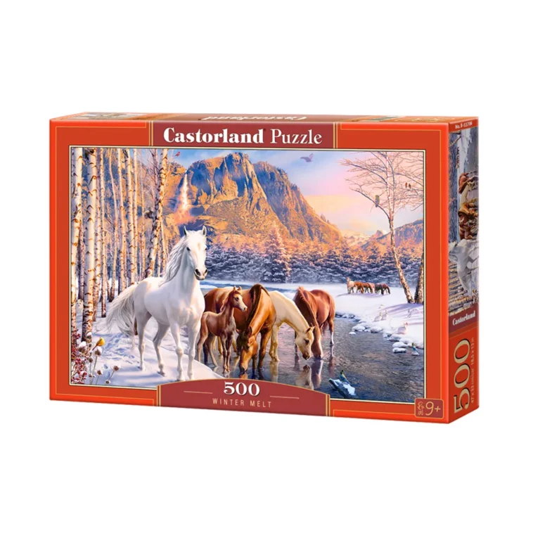 CASTORLAND 500 db-os kirakó, téli táj lovakkal