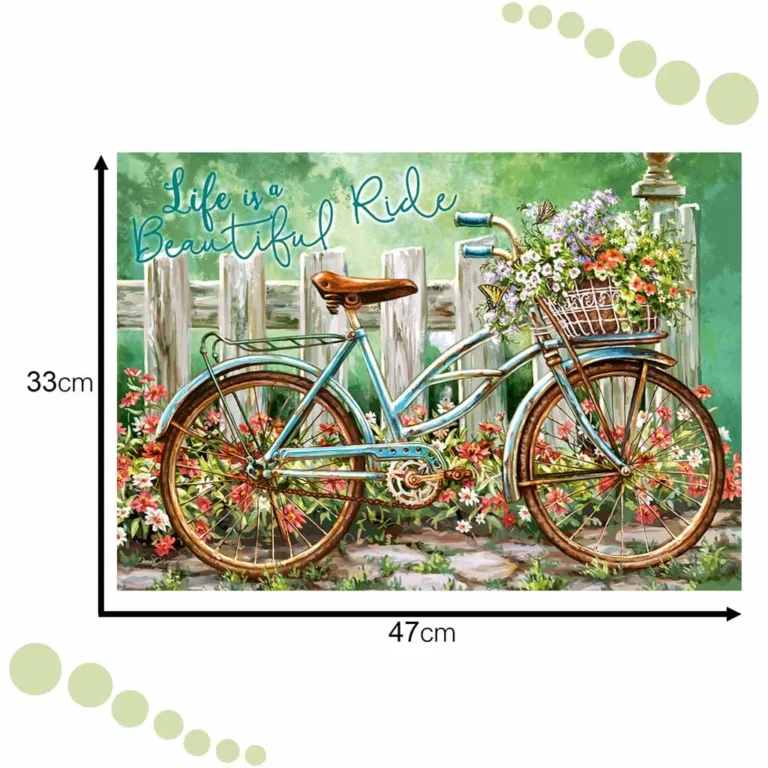 CASTORLAND 500 db-os kirakó, virágos kerékpár