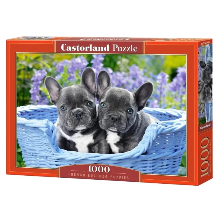 Castorland Puzzle 1000 darabos - Francia Bulldog Kölykök: Otthoni Dekoráció és Családi Élmény Egyben
