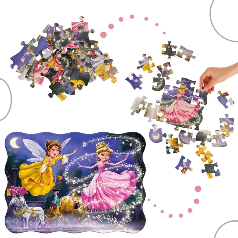 Castorland Puzzle 30 darabos - Hamupipőke Téma: Értékes Tanulási Élmény Gyönyörű Dizájnban