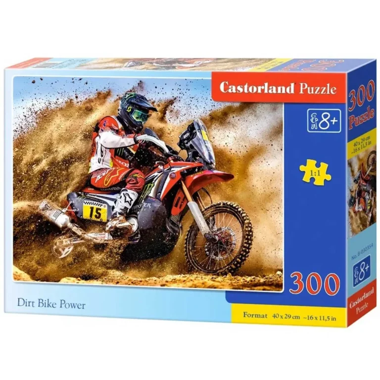 CASTORLAND Puzzle 300 elements Dirt Bike Power - Motorcyclist 8+