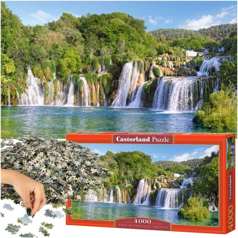 CASTORLAND Puzzle 4000el. Krka vízesések, Horvátország - Krka vízesések