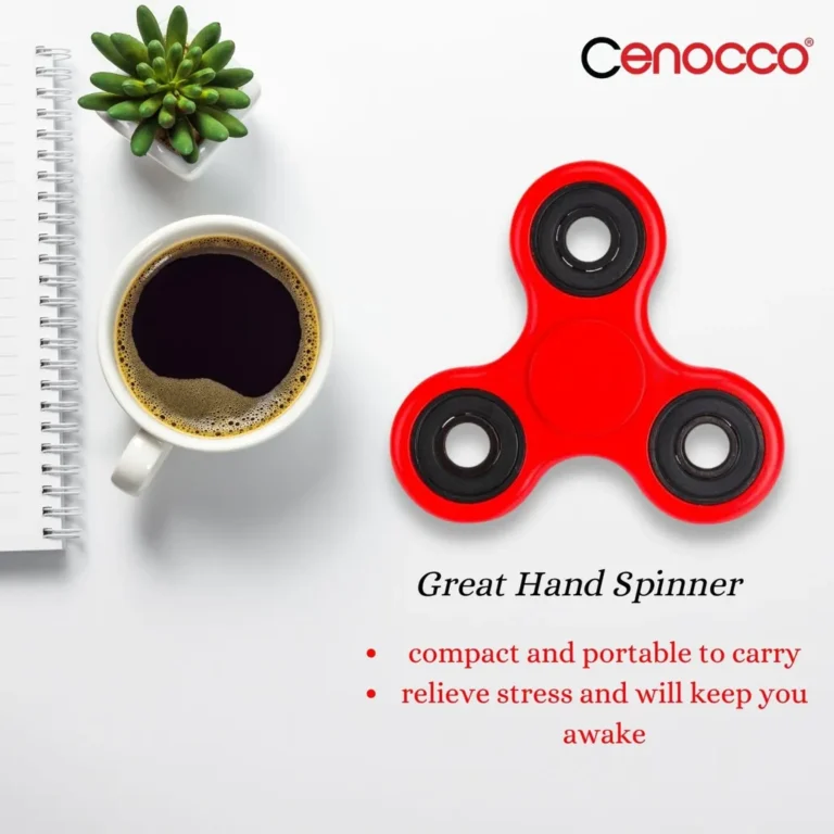 Cenocco 6 db-os Fidget spinner készlet, piros/fekete/kék