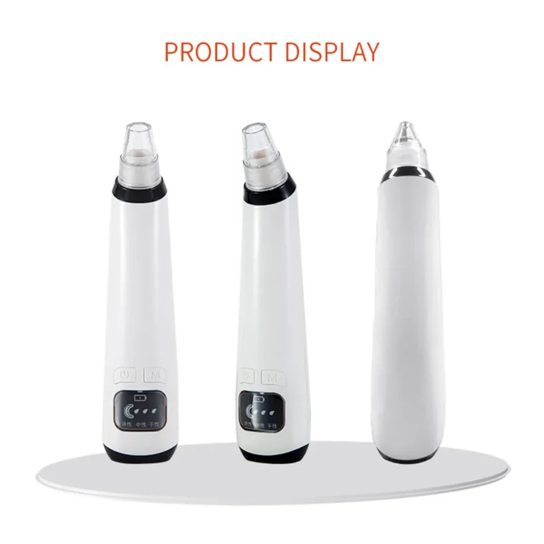 Cenocco Beauty USB-ről tölthető, vákuumos pórustisztító mitesszerek és pattanások ellen 6 cserélhető fejjel, 17 cm, 2.5 W, fehér