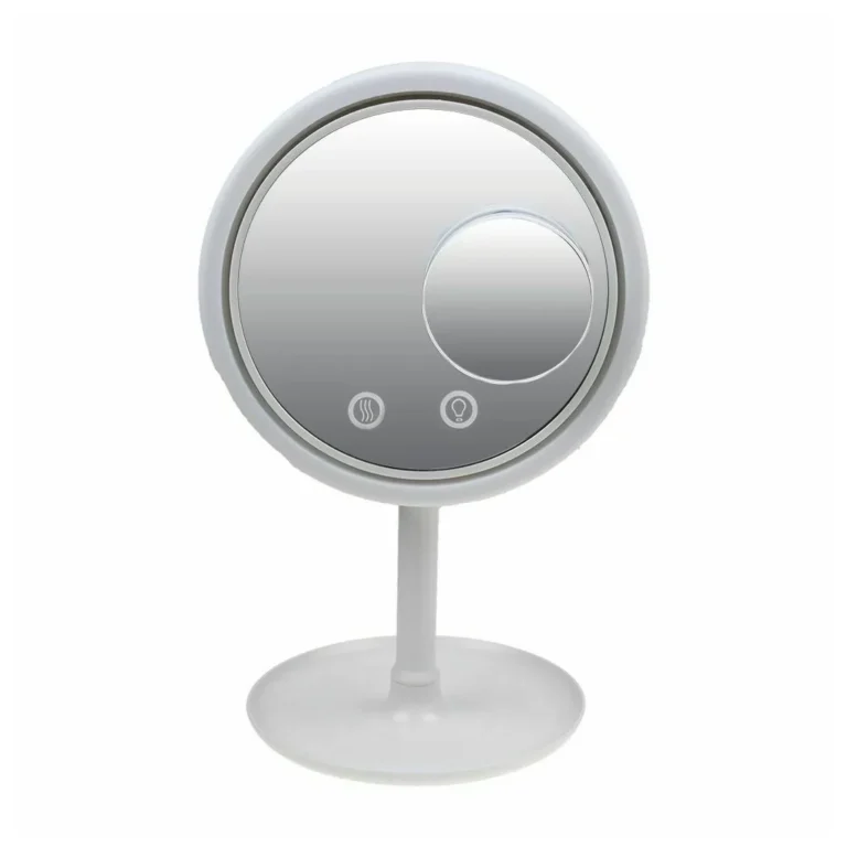 Cenocco CC-9107 LED-es tükör ventilátorral, 34x20 cm, fehér