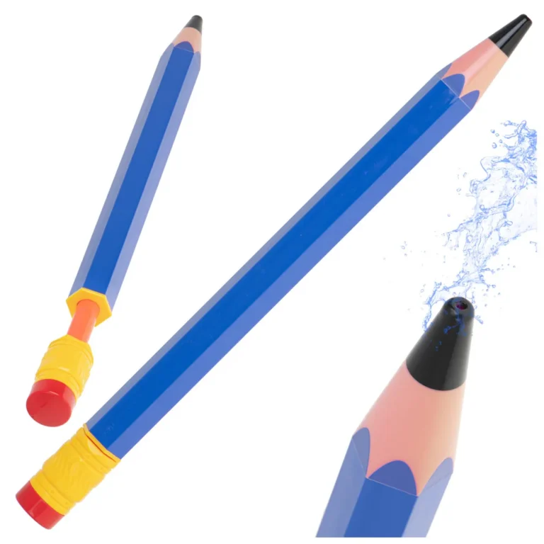 Ceruza alakú vízipisztoly, kék, 54 cm
