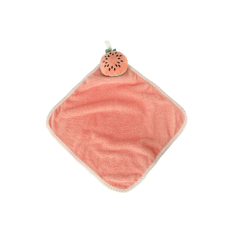 Csecsemő Kéztörlő, 30x30 cm, Rózsaszín Görögdinnyés